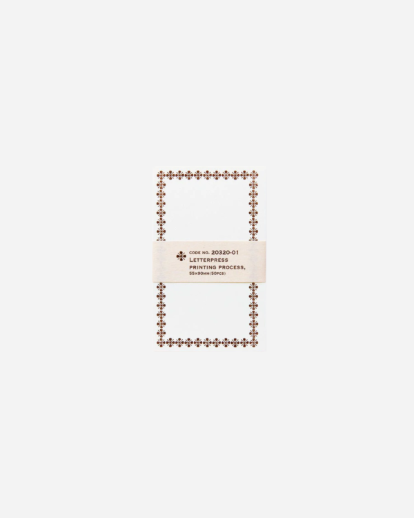 Letterpress Label – Brown