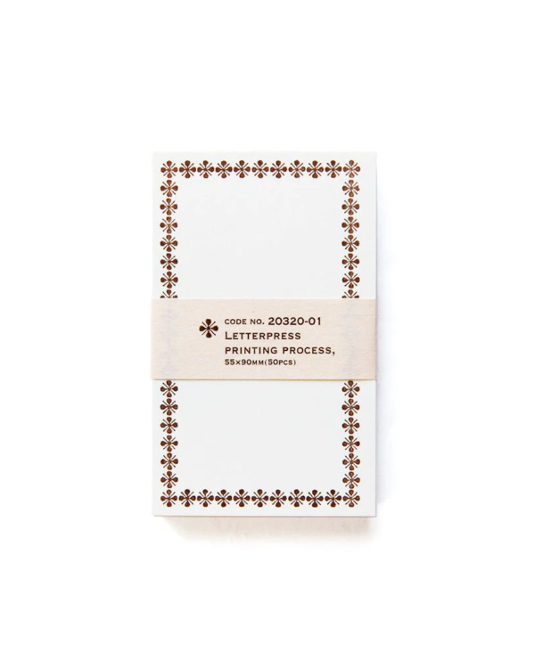 Letterpress Label – Brown