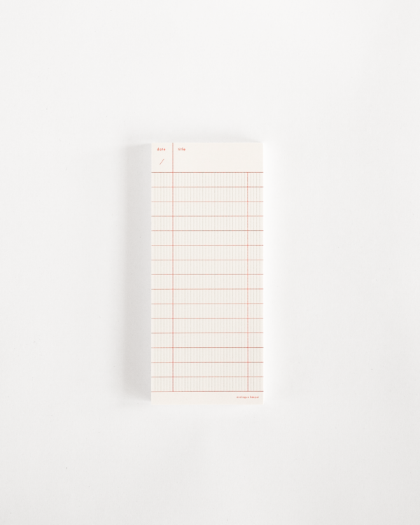 Checklist Memo Pad
